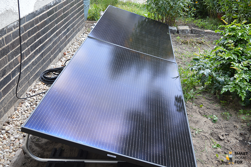 Freistehende Solarmodule auf Aufständerungen